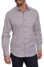 Men's Robert Graham Marion Classic Fit Stripe Sport Shirt - White