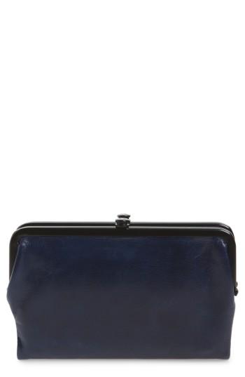 Women's Hobo Glory Leather Wallet - Blue
