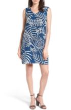 Women's Halogen V-neck Shift Dress, Size - Blue