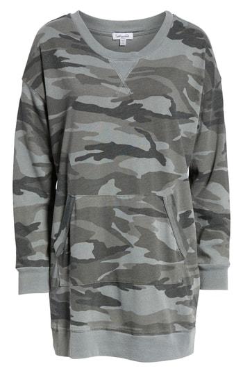 Women's Splendid Active Camo Sweatshirt Dress - Green