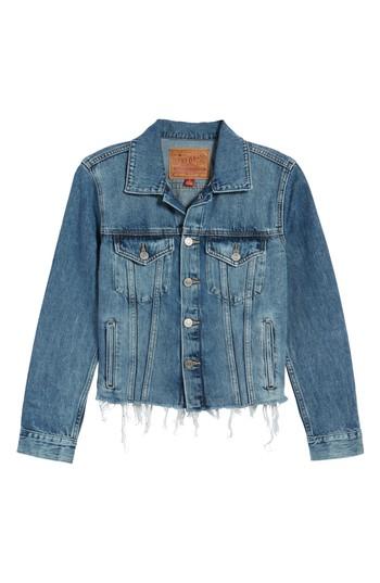 Women's Lucky Brand The Tomboy Trucker Jacket - Blue