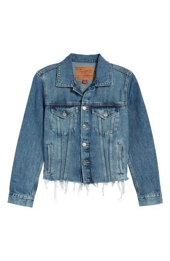 Women's Lucky Brand The Tomboy Trucker Jacket - Blue