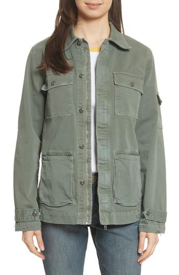 Women's Frame Slouchy Utility Jacket - Green