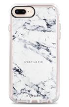 Casetify C'est La Vie Marble Iphone 7/8 & 7/8 Case - White