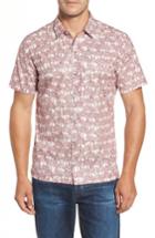 Men's Tori Richard La Palma Regular Fit Print Sport Shirt, Size - Red