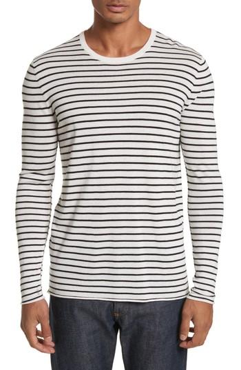 Men's Atm Anthony Thomas Melillo Stripe Silk Blend Sweater - White