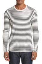 Men's Atm Anthony Thomas Melillo Stripe Silk Blend Sweater - White