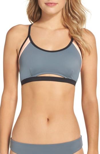 Women's Zella Crossback Bikini Top - Grey