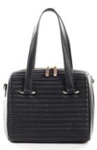 Celine Dion Vibrato Quilted Lambskin Leather Tote - Black