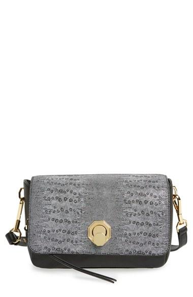 Louise Et Cie 'small Alis' Leather Crossbody Bag - Black