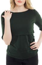 Women's Nurture-elle Boatneck Nursing Top