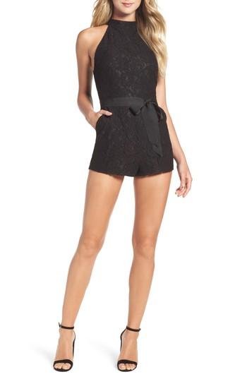 Women's Bb Dakota Neve Lace Romper - Black