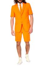 Men's Opposuits 'the Orange - Summer' Trim Fit Two-piece Short Suit With Tie
