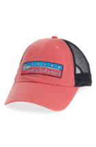 Men's Vineyard Vines Low Profile Lax Patch Trucker Hat - Red