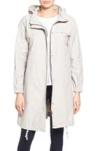 Women's Eileen Fisher Stand Collar Long Jacket - Grey