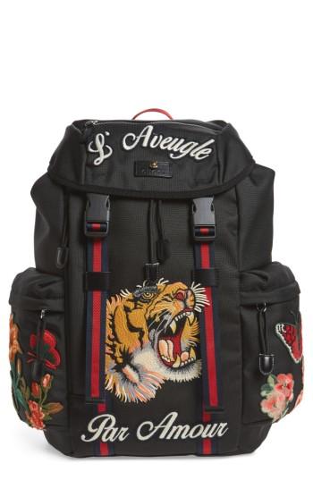 Men's Gucci Techpack Flap Backpack -