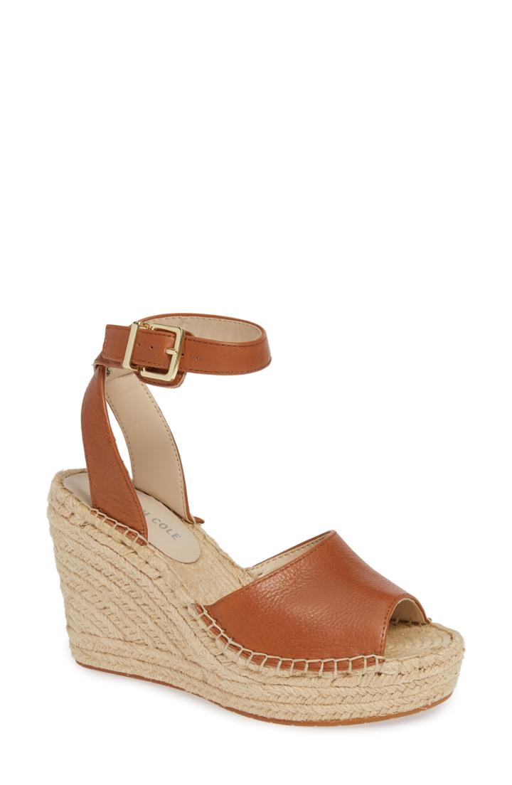 Women's Kenneth Cole New York Olivia Wedge Sandal .5 M - Brown