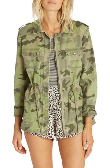 Women's Billabong Can't See Me Camo Anorak