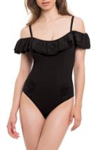 Women's Profile By Gottex Cold Shoulder One-piece Swimsuit - Black