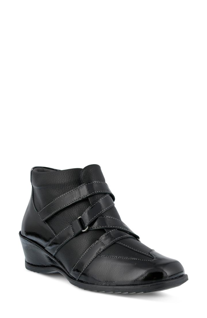 Women's Spring Step Allegra Wedge Bootie .5-7us / 37eu - Black