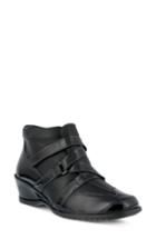 Women's Spring Step Allegra Wedge Bootie .5-7us / 37eu - Black