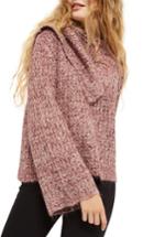 Women's Topshop Lofty Envelope Neck Sweater Us (fits Like 0) - Pink