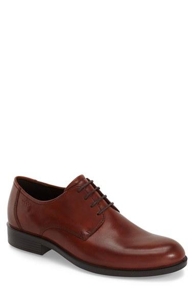 Men's Ecco 'harold' Plain Toe Derby -8.5us / 42eu - Brown