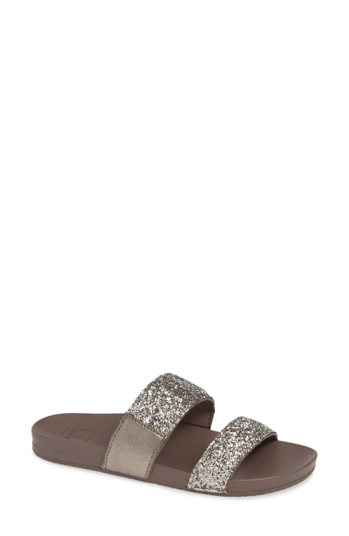 Women's Reef Cushion Bounce Vista Slide Sandal M - Black