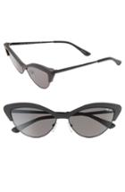 Women's Quay Australia All Night 60mm Cat Eye Sunglasses - Black/ Smoke