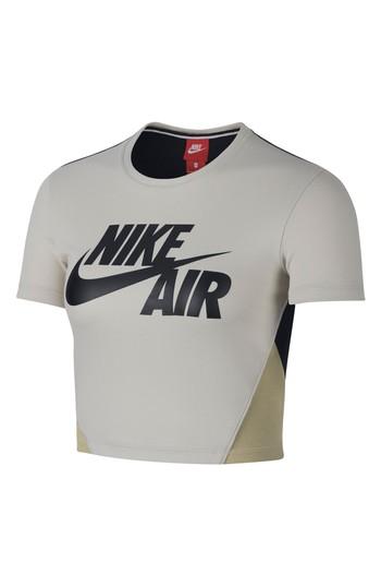 Women's Nike Sportswear Stretch Jersey Crop Top - Grey