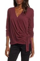 Women's All In Favor Wrap Top, Size - Brown