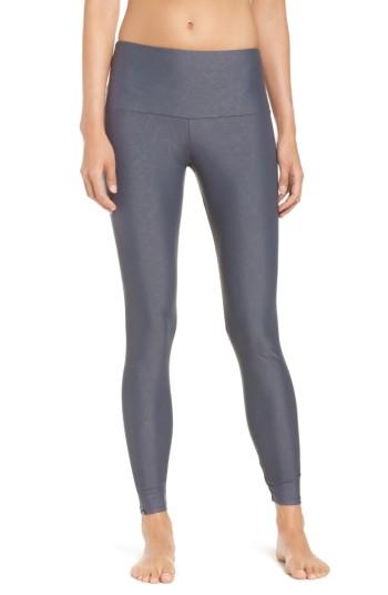 Women's Onzie High Waist Print Leggings, Size S/m - Grey