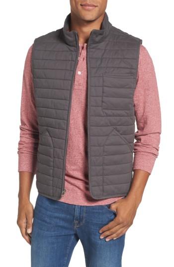 Men's Nordstrom Men's Shop Quilted Twill Vest - Grey