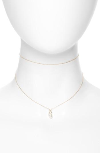 Women's Mizuki Sea Of Beauty Diamond & Keshi Pearl Multistrand Choker