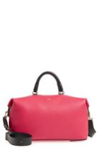 Furla Blogger Colorblock Leather Satchel - Red