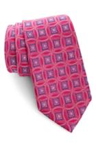 Men's Nordstrom Men's Shop Lauren Medallion Silk Tie, Size - Pink