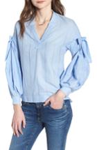 Women's Scotch & Soda Bow Puff Sleeve Top - Blue