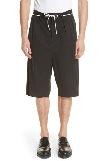 Men's Maison Margiela Drop Crotch Shorts Eu - Black