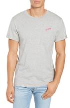 Men's Frame Classic Fit Logo Embroidered Pocket T-shirt, Size - Grey
