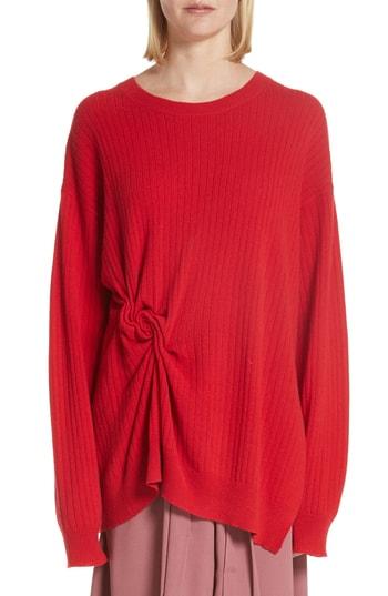 Women's Sies Marjan Twist Detail Cashmere Sweater - Red