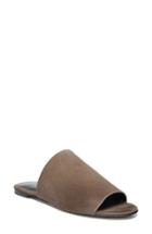 Women's Via Spiga Heather 2 Genuine Calf Hair Slide Sandal M - Brown