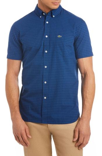 Men's Lacoste Fit Check Short Sleeve Sport Shirt