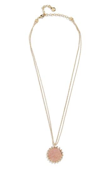 Women's Baublebar Kerison Drusy Pendant Necklace