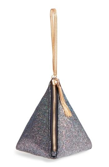 Street Level Triangle Clutch - Metallic