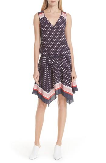 Women's Joie Ginabel Silk Handkerchief Dress - Blue