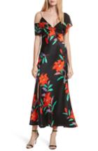 Women's Diane Von Furstenberg Asymmetrical Knotted Gown - Black