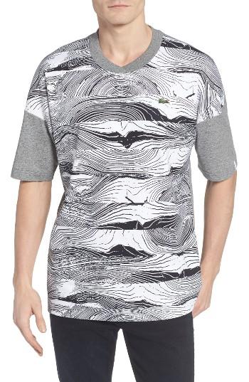 Men's Lacoste L!ve Wood Print T-shirt