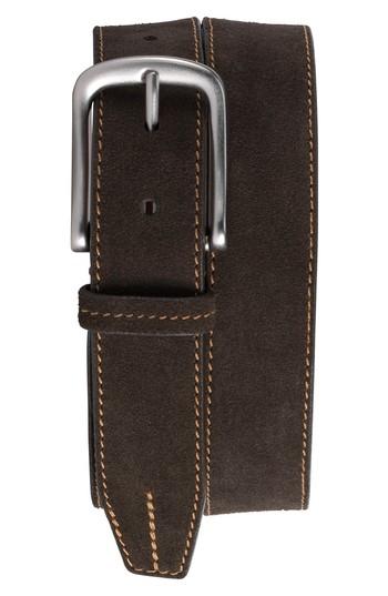 Men's Trask Finley Suede Belt