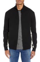Men's French Connection Lakra Fit Zip Sweater, Size Small - Black
