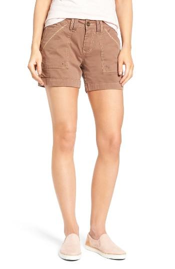 Women's Jag Jeans Izzy Twill Utility Shorts - Brown
